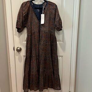 Love Kyla Maxi dress this dress is brand new, Blue and brown/ orange color.